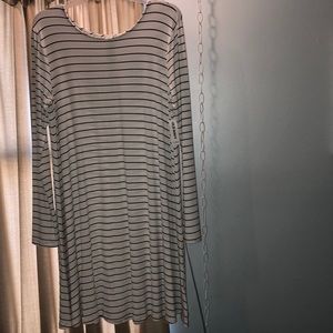 Unused Long sleeve women’s pinstriped dress